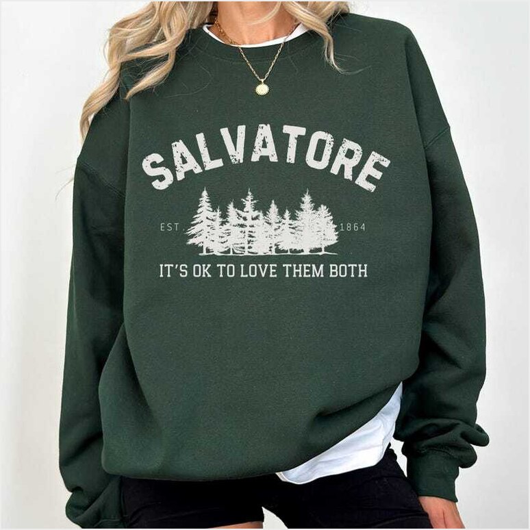 Salvatore Brothers Sweatshirt Mystic Falls Virginia T-Shirt Gifts For Sister Merch Clothing