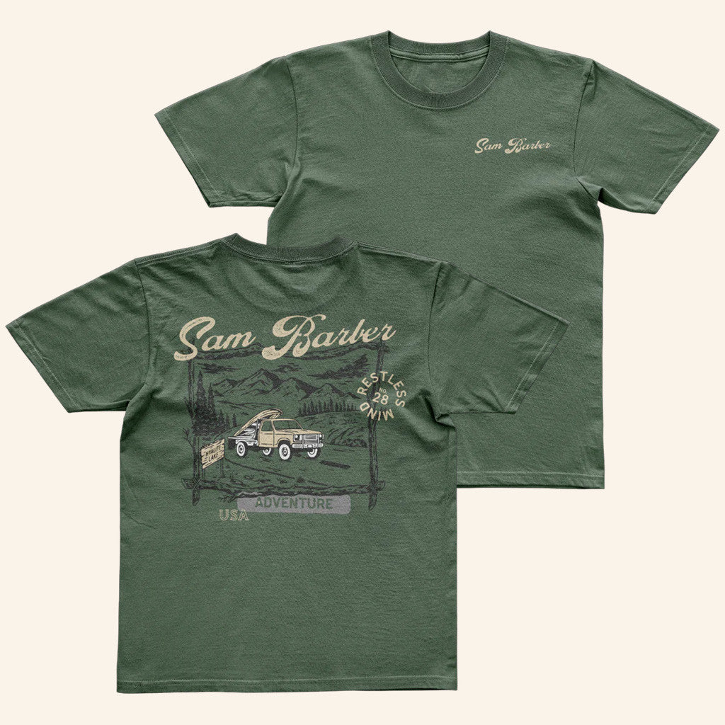 Sam Barber Merch Tour 2025 Adventure T-Shirt Presents For Boyfriend Sam Barber Merch Tour 2025 Adventure T-Shirt Presents For Boyfriend