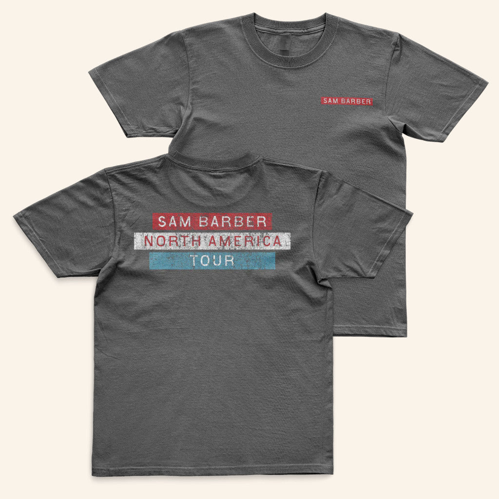 Sam Barber Merch Tour 2025 Flag Tour T-Shirt Gift Ideas For Boyfriend Sam Barber Merch Tour 2025 Flag Tour T-Shirt Gift Ideas For Boyfriend