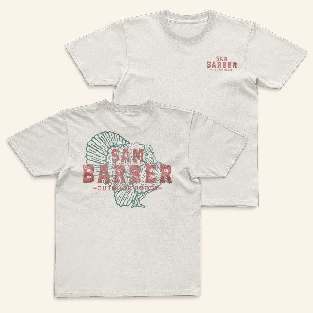 Sam Barber Merch Tour 2025 Gobbler White T-Shirt Gift Ideas For Boyfriend Sam Barber Merch Tour 2025 Gobbler White T-Shirt Gift Ideas For Boyfriend