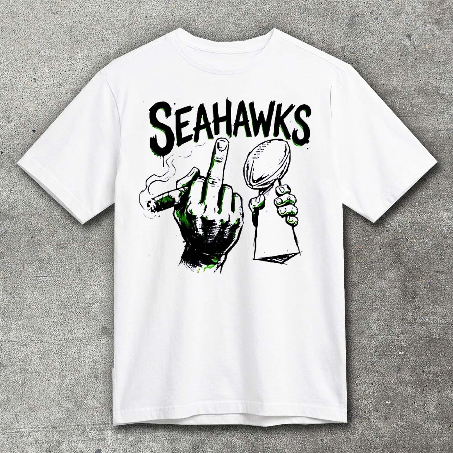 Sam Darnold Middle Finger Smoking Seattle Seahawks Football 2025 Shirt Super Bowl Champion Shirt