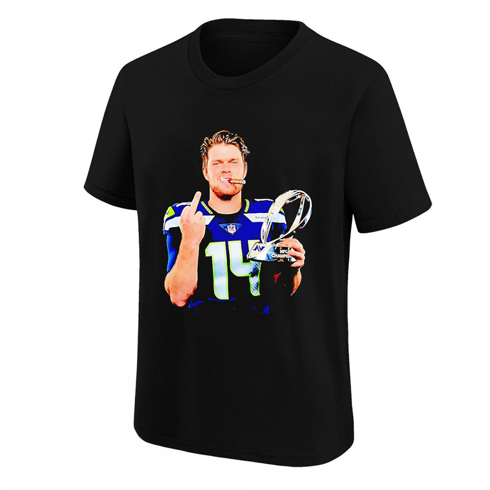 Sam Darnold Middle Finger T-Shirt Seattle Seahawks Champions Clothes The 12 Gear