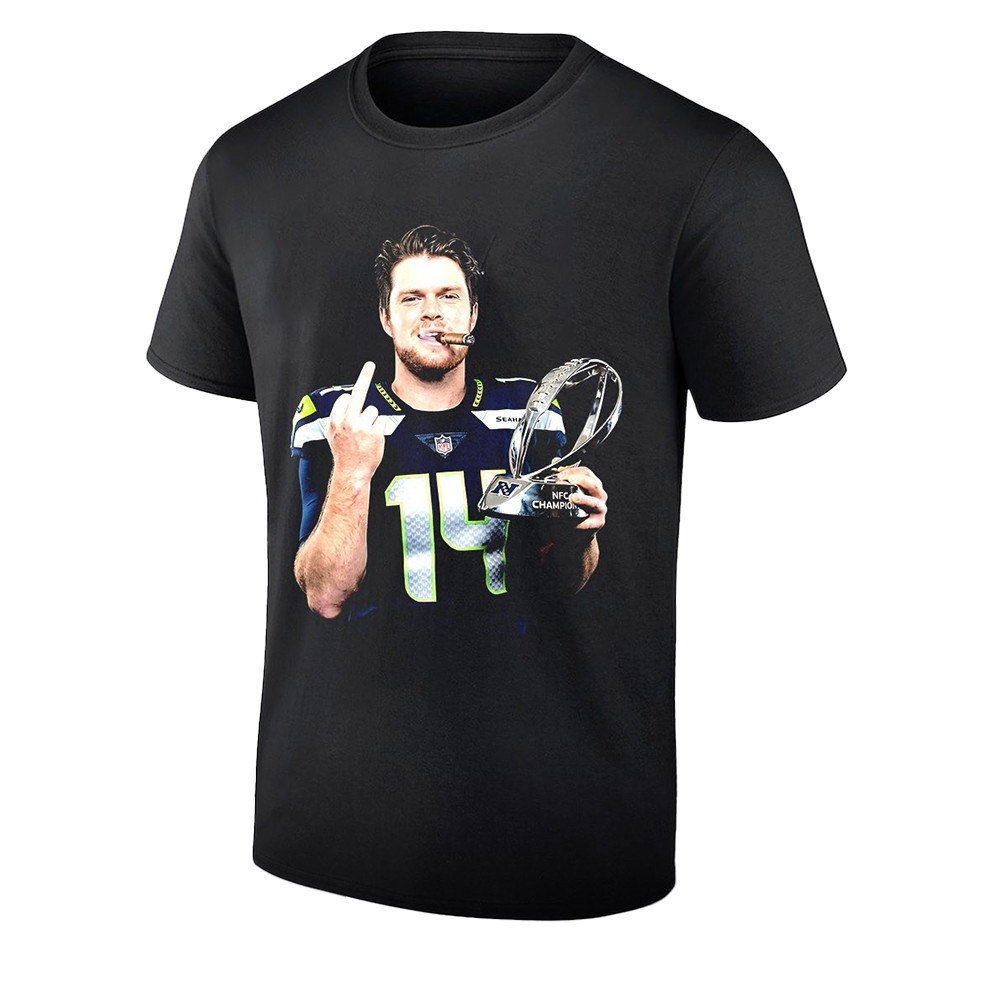 Sam Darnold Middle Finger T-Shirt Seattle Seahawks Champions Shirt Funny Gift For Football Fan