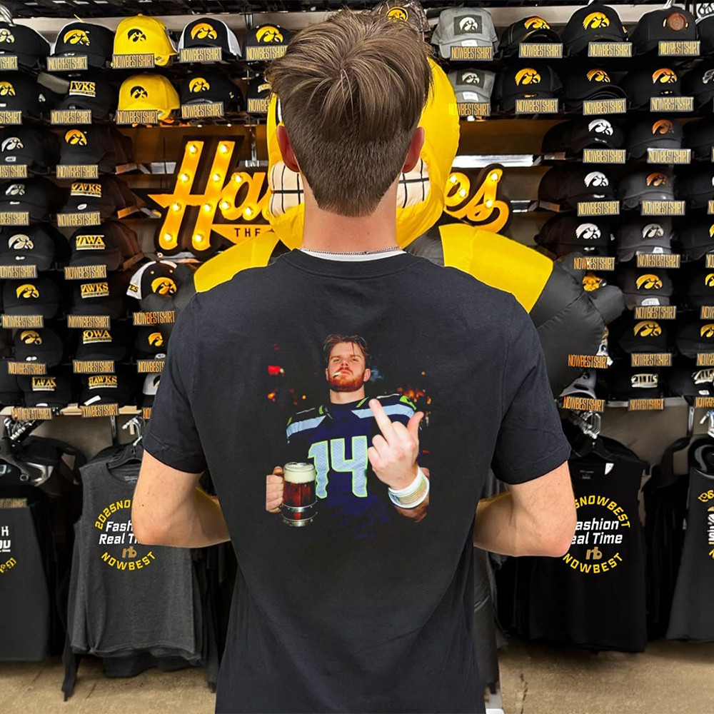 Sam Darnold Middle Finger T-Shirt Super Bowl LX Champions Clothes Funny Gift For Fan