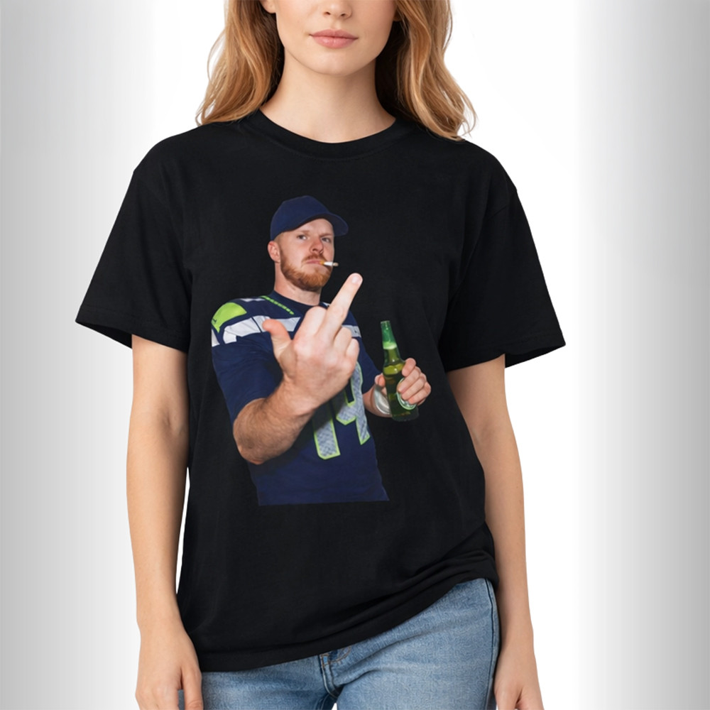 Sam Darnold Smoking T-Shirt Super Bowl LX Champions Clothes Unique Gift For Fan