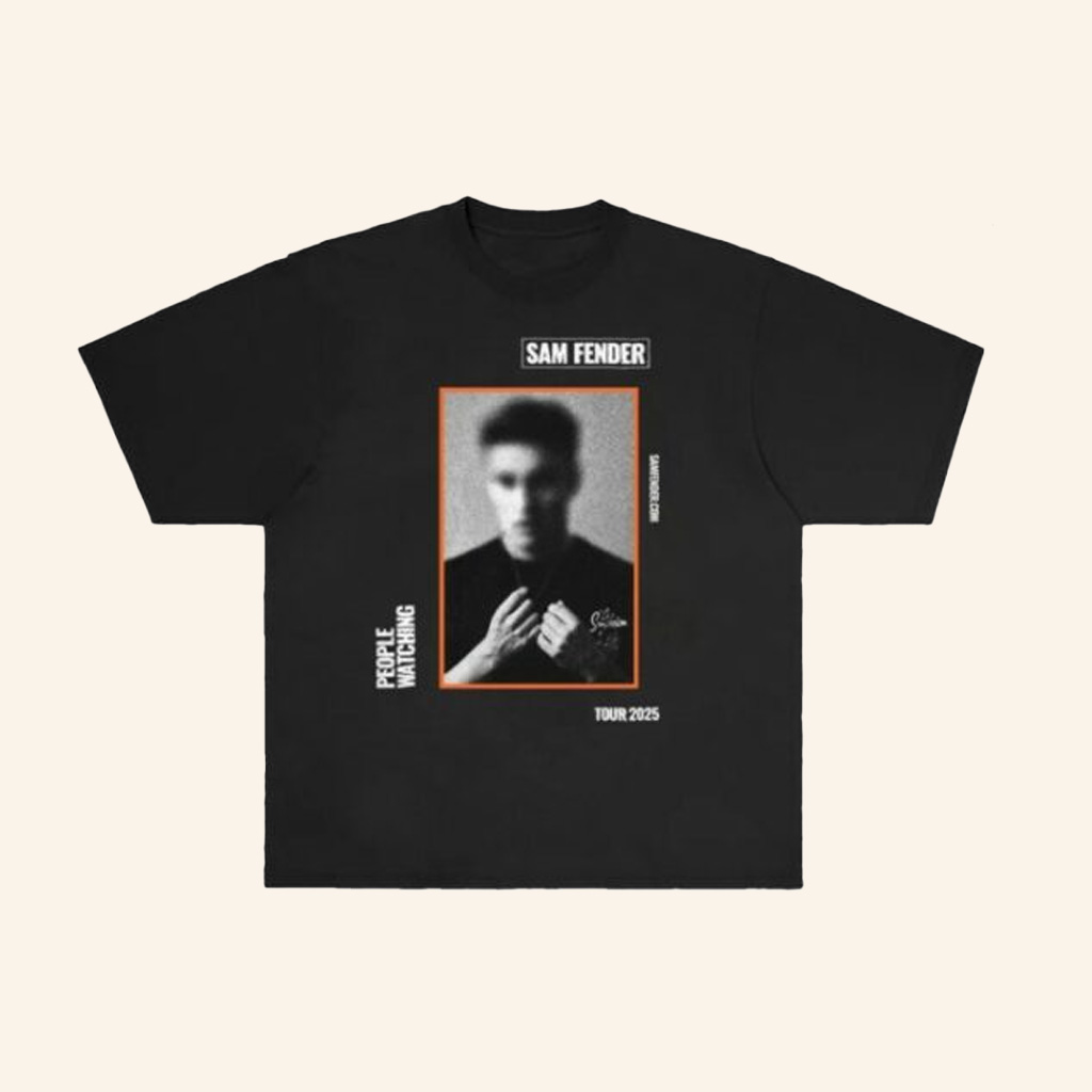 Sam Fender Merch Sam Fender Portrait Black Shirt Fan Apparel Gifts For Son Sam Fender Merch Sam Fender Portrait Black Shirt Fan Apparel Gifts For Son