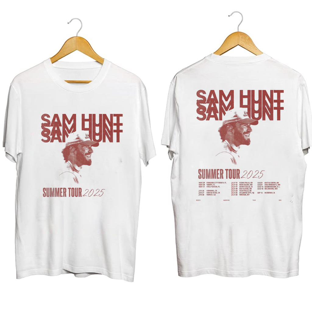 Sam Hunt Summer Tour 2025 Shirt Sam Hunt Merch Music Lover Gift Ideas For Him Sam Hunt Summer Tour 2025 Shirt Sam Hunt Merch Music Lover Gift Ideas For Him