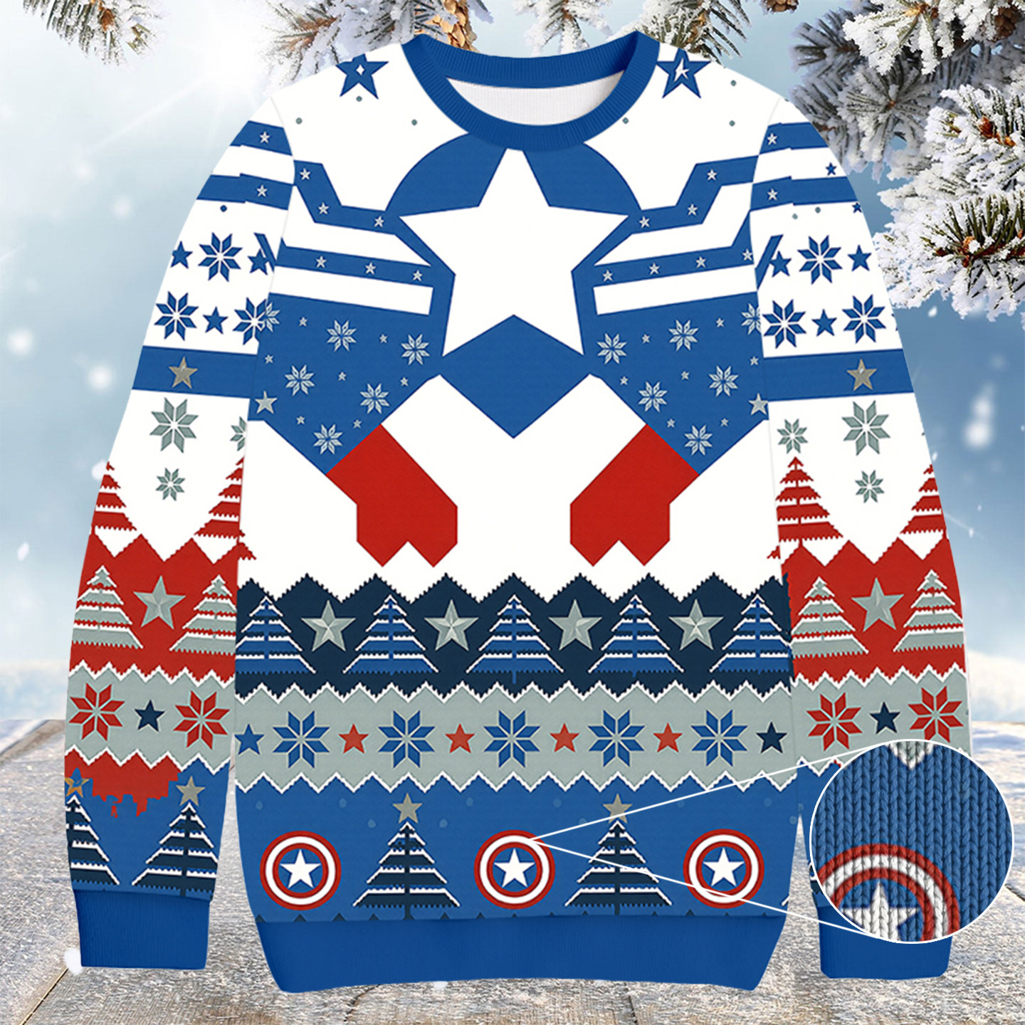 Sam Wilson Captain Christmas Ugly Sweater Christmas Presents For My Brother