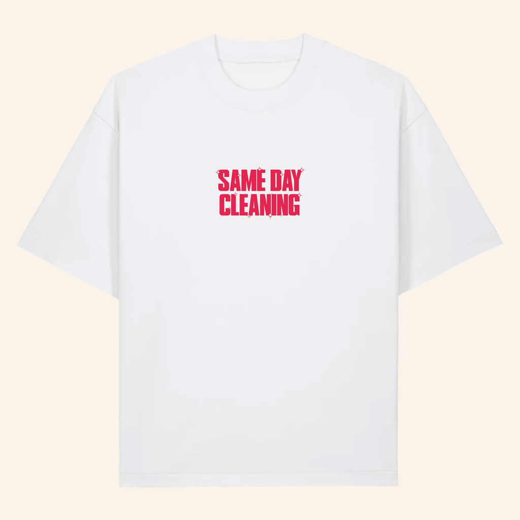 Sammy Virji Merch Same Day Cleaning White T-Shirt Great Christmas Gifts For Men
