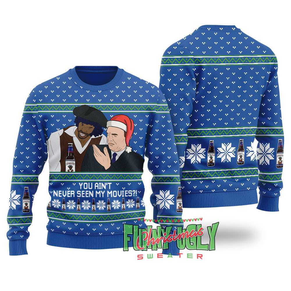 Samuel Jackson Beer Christmas Sweater Royal Exclusive Christmas Sweater Merch Gift Edition