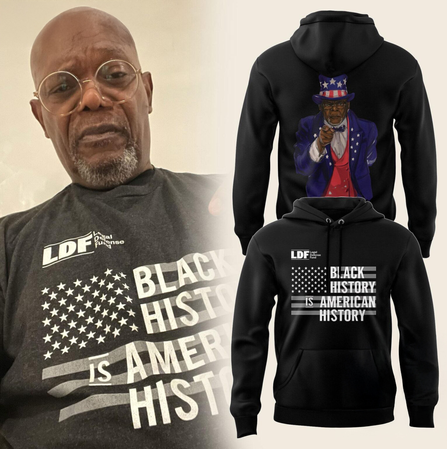 Samuel L. Jackson Graphics Black History Hoodie Gifts For Fans
