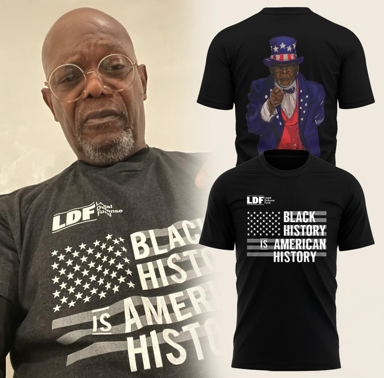 Samuel L. Jackson Graphics Black History T-Shirt Gift Ideas For Fans