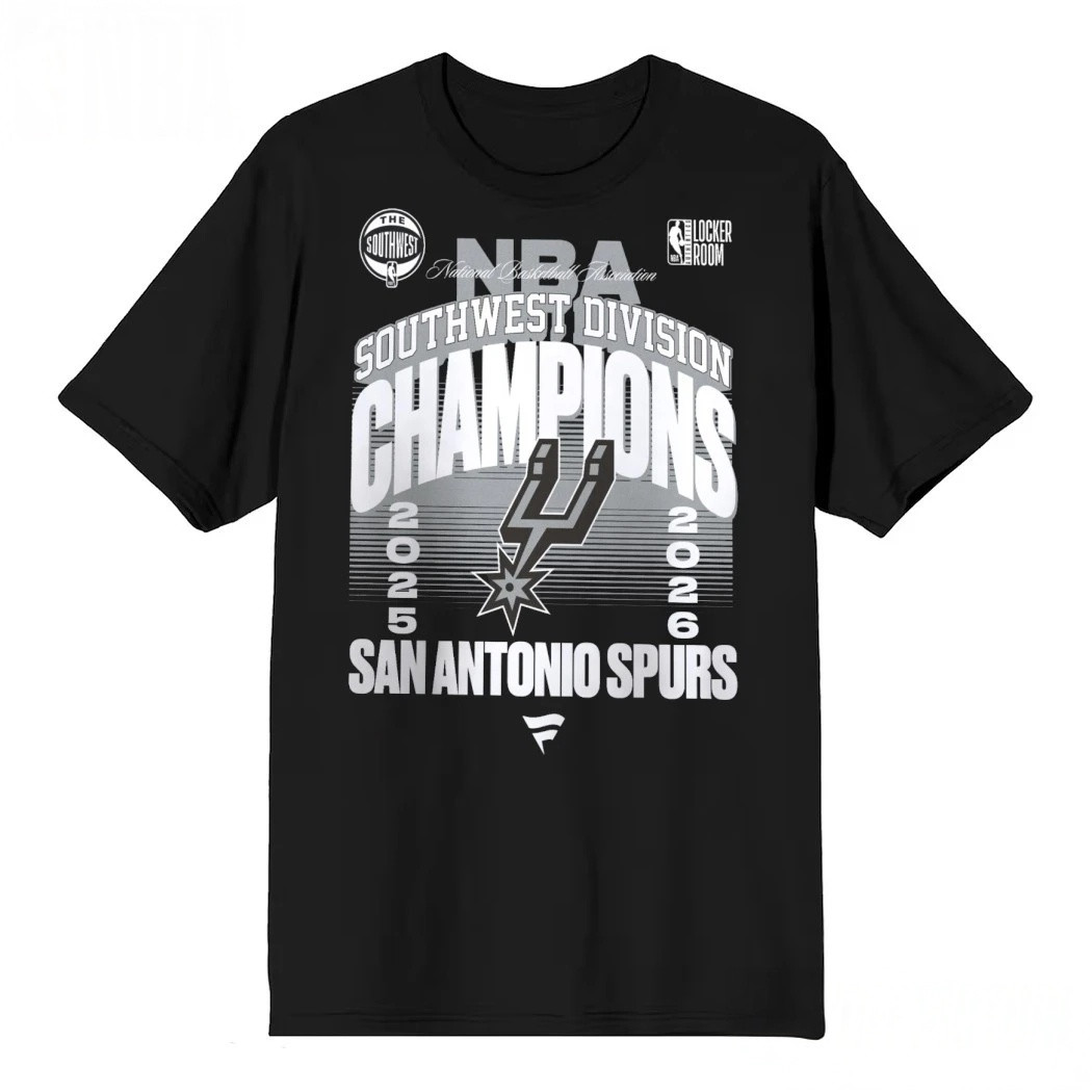 San Antonio Spurs 2026 Southwest Division Champions T-Shirt Basketball Apparel Gift For Men
