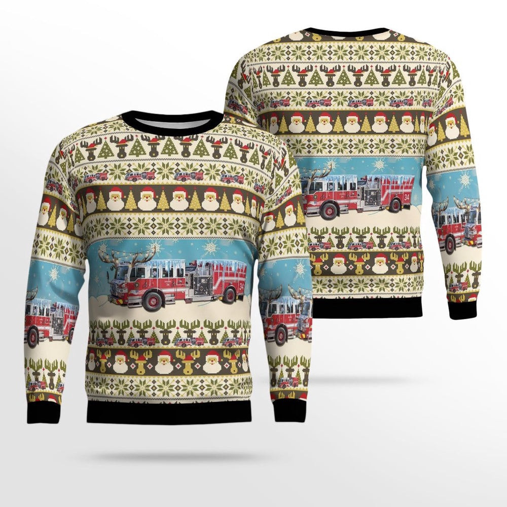 San Antonio Texas San Antonio Fire Department AOP Ugly Sweater Unisex Christmas Gift