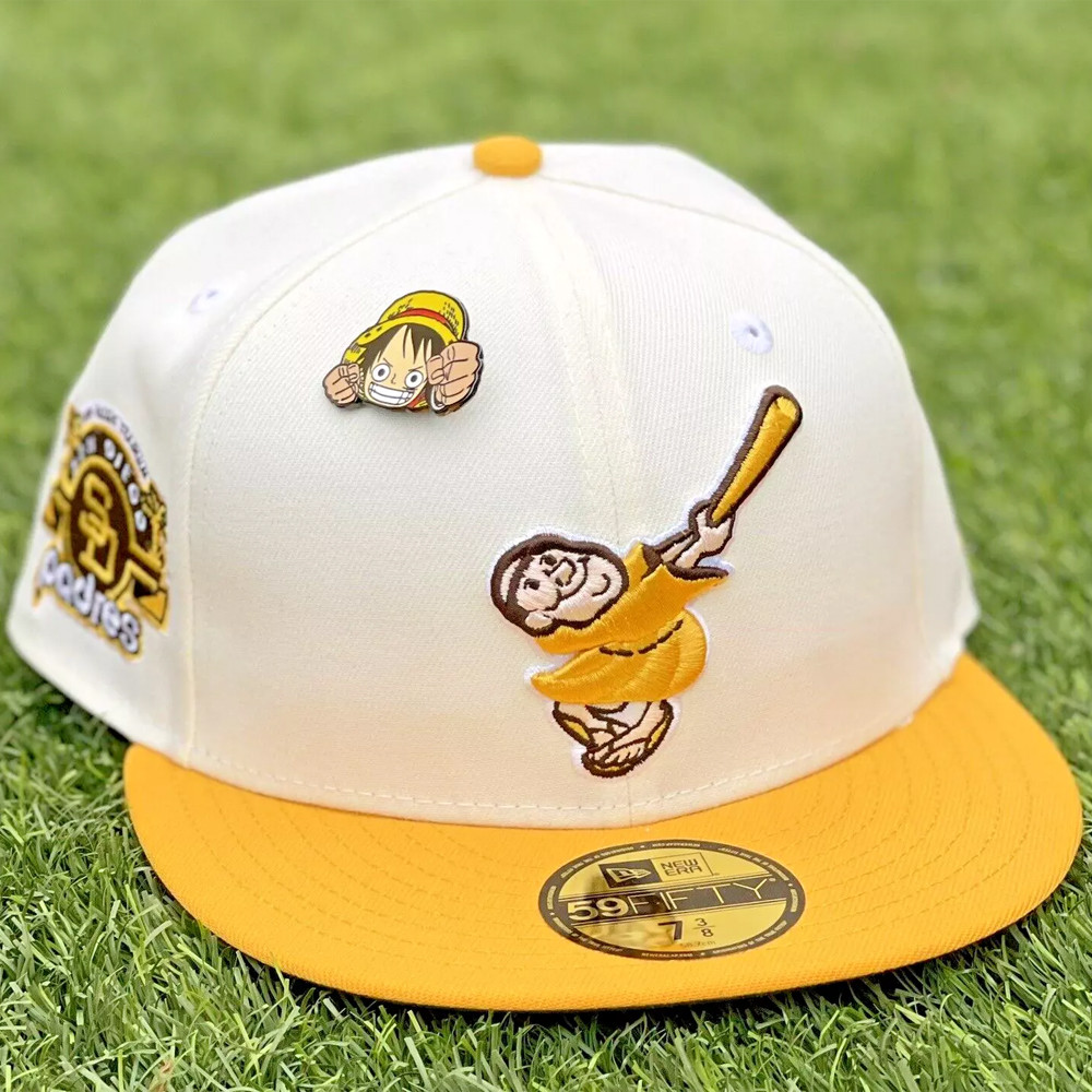 San Diego Padres Chrome Creme Yellow Visor Fitted Snapback Gifts For Baseball Fans