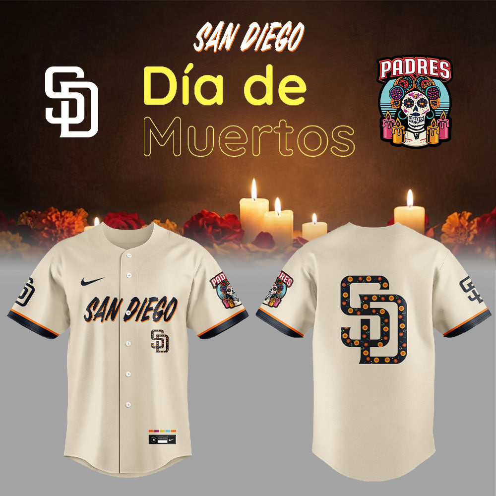San Diego Padres City Connect Concept Dia De Los Muertos 2026 Jersey Padres Merch Gift For Fans