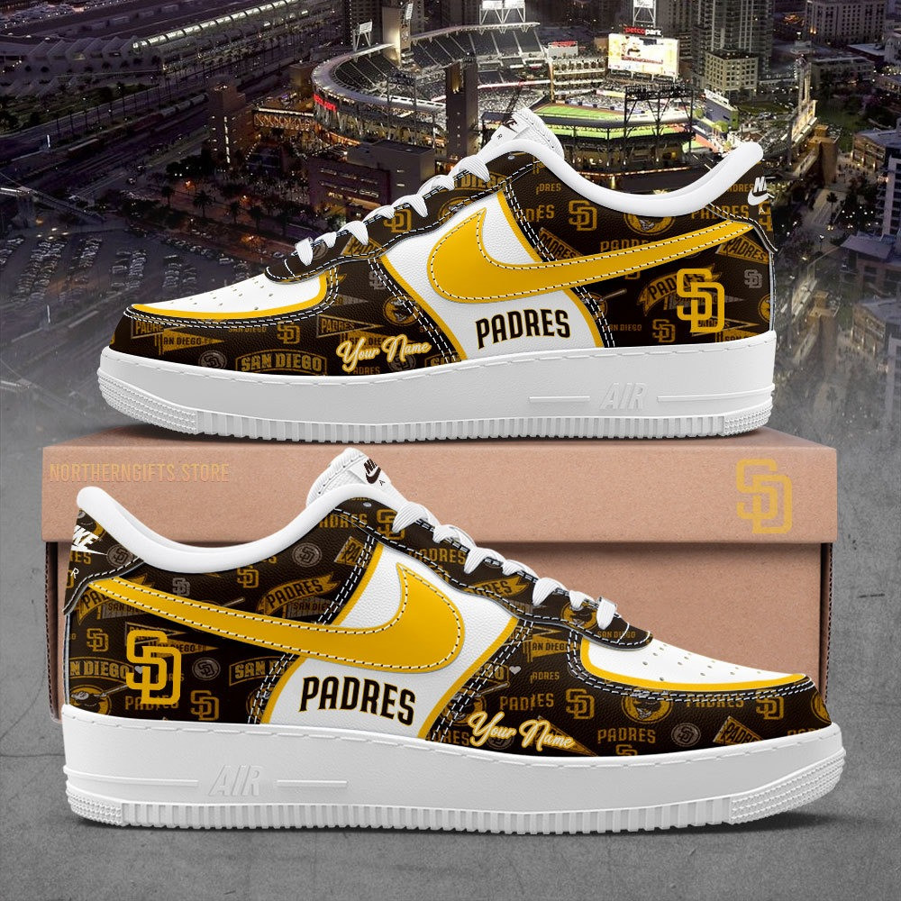 San Diego Padres Custom Name For Fans Shoes Unique Present For SD Team Fans