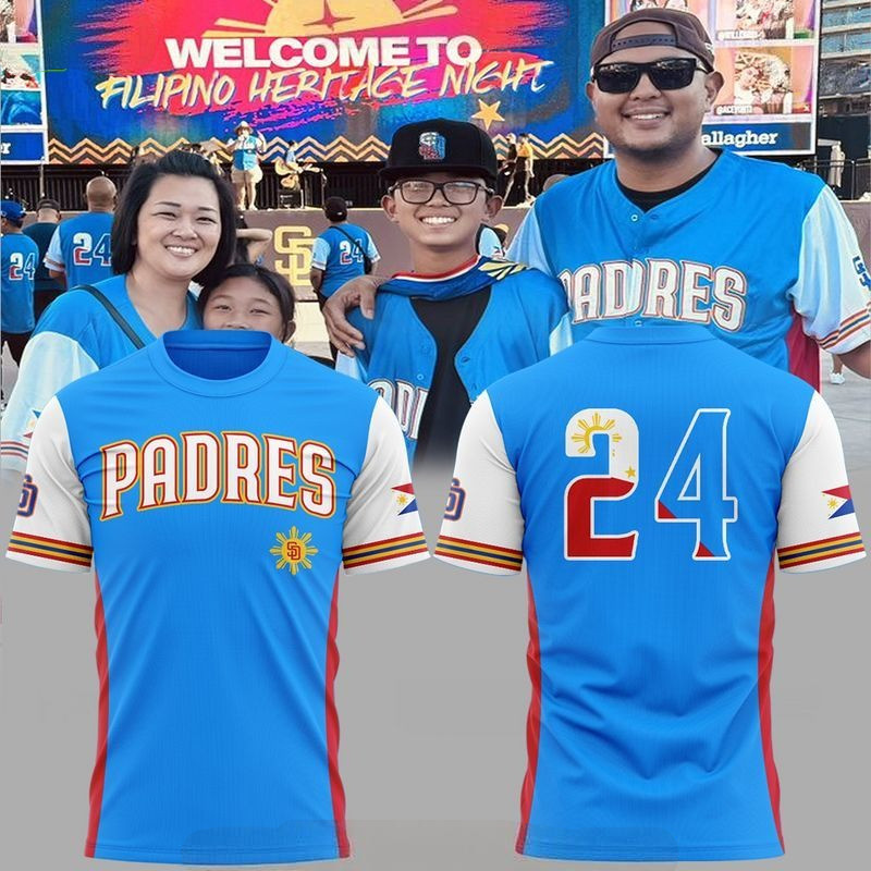 San Diego Padres Filipino Heritage 24 T-Shirt Baseball Player Gift Ideas