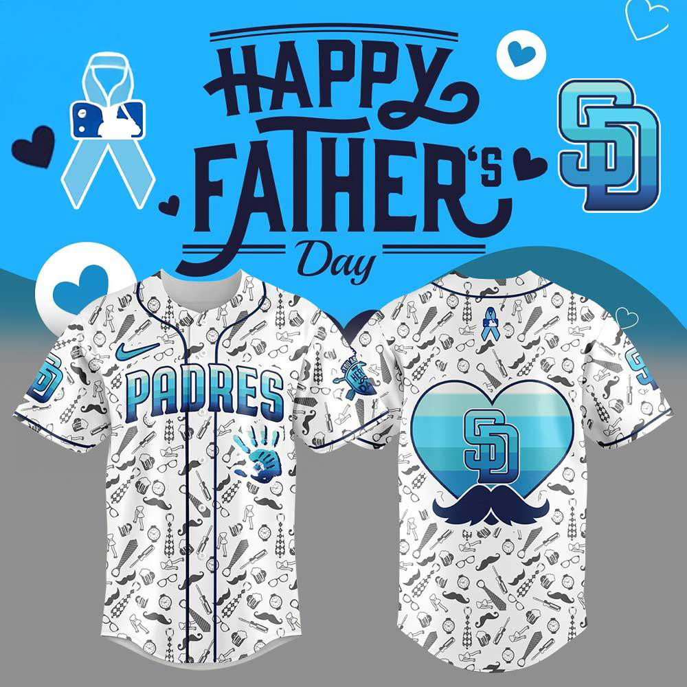 San Diego Padres Happy Father™s Day Jersey Gift For Baseball Fans