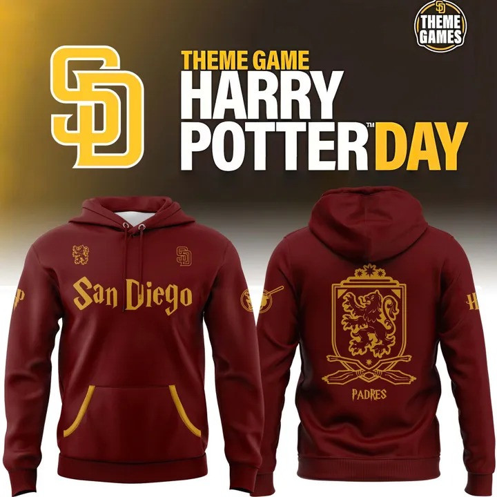 San Diego Padres Harry Potter Night Hoodie Fan Merch Gifts For Baseball Lovers Father's Day