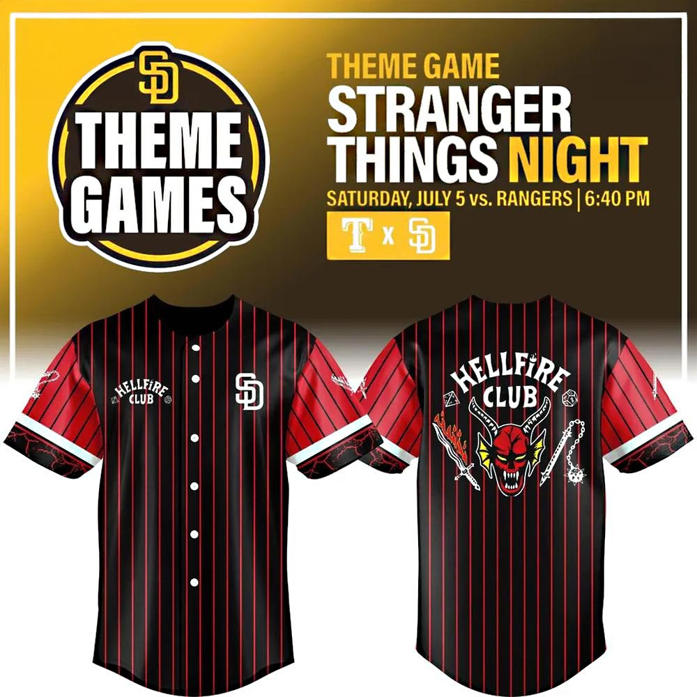 San Diego Padres Hellfire Club Special Baseball Jersey Best Gifts For Baseball Fans