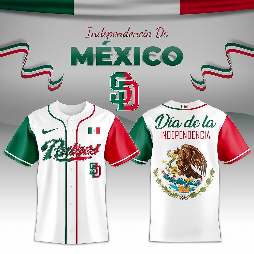 San Diego Padres Independencia De Mexico Jersey Best Gift For Baseball Fans