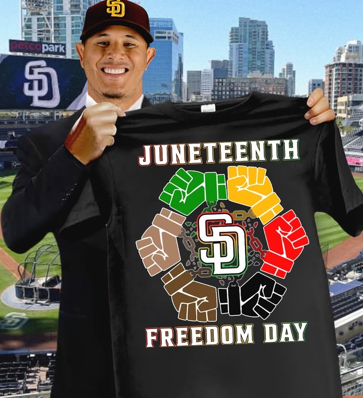 San Diego Padres Juneteenth Day T-Shirt Gift For Fans