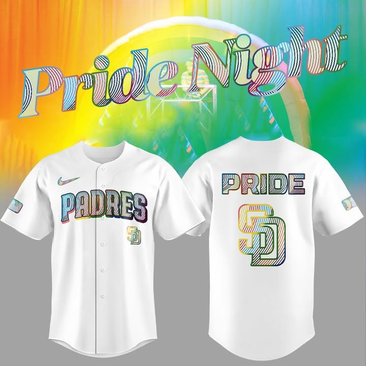 San Diego Padres LGBTQ Pride Night 2025 Jersey Gift For Padres Fans