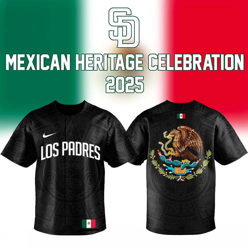 San Diego Padres Mexican Heritage Celebration 2025 Jersey Best Gift For Baseball Fans