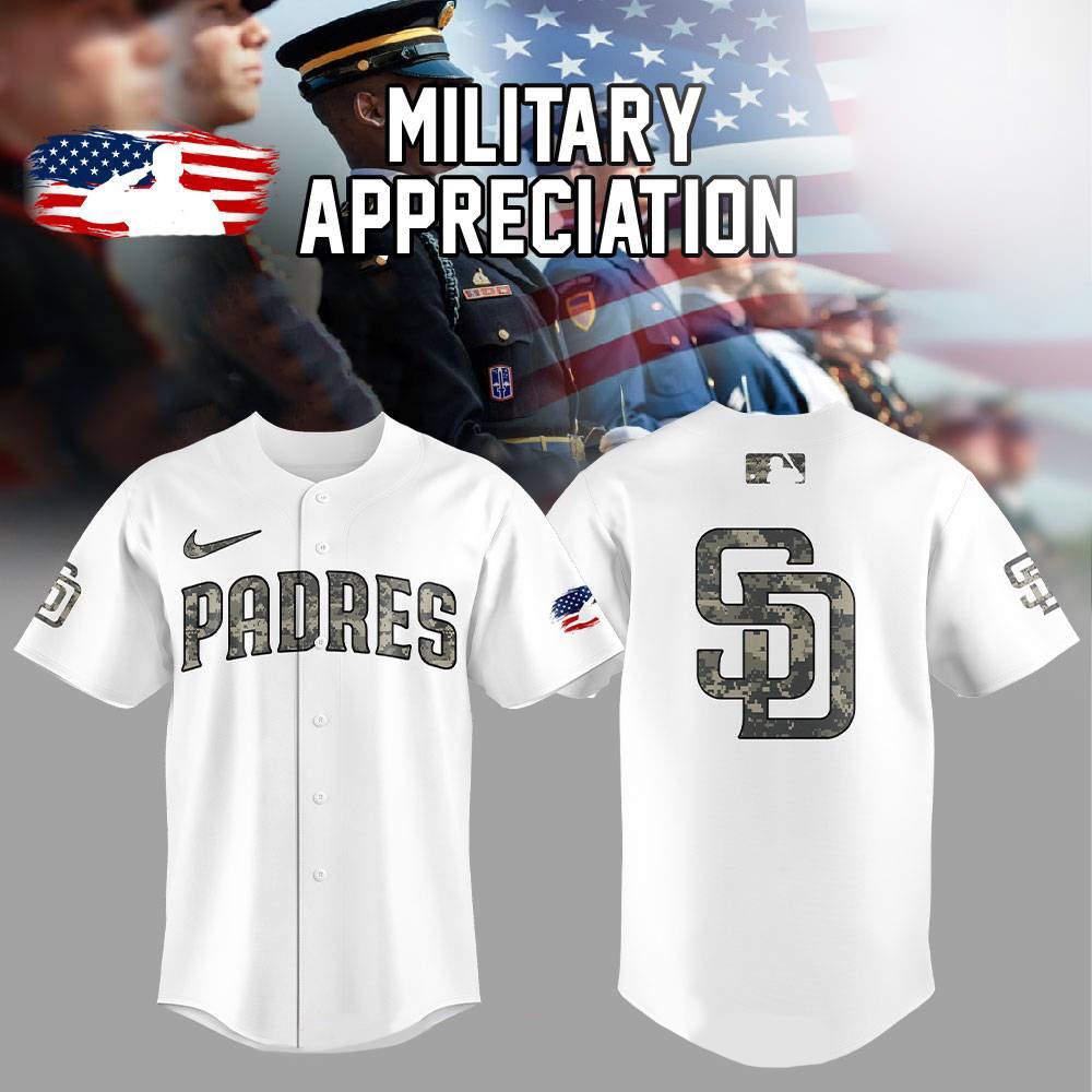San Diego Padres Military Appreciation Baseball Jersey Best Gifts For Fans