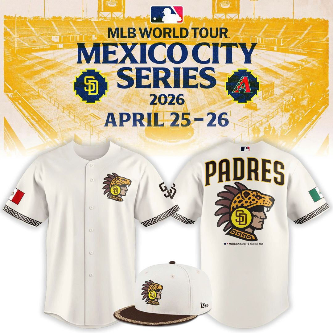 San Diego Padres MLB Mexico City Series 2026 Jersey Padres Merch Present For Baseball Fans