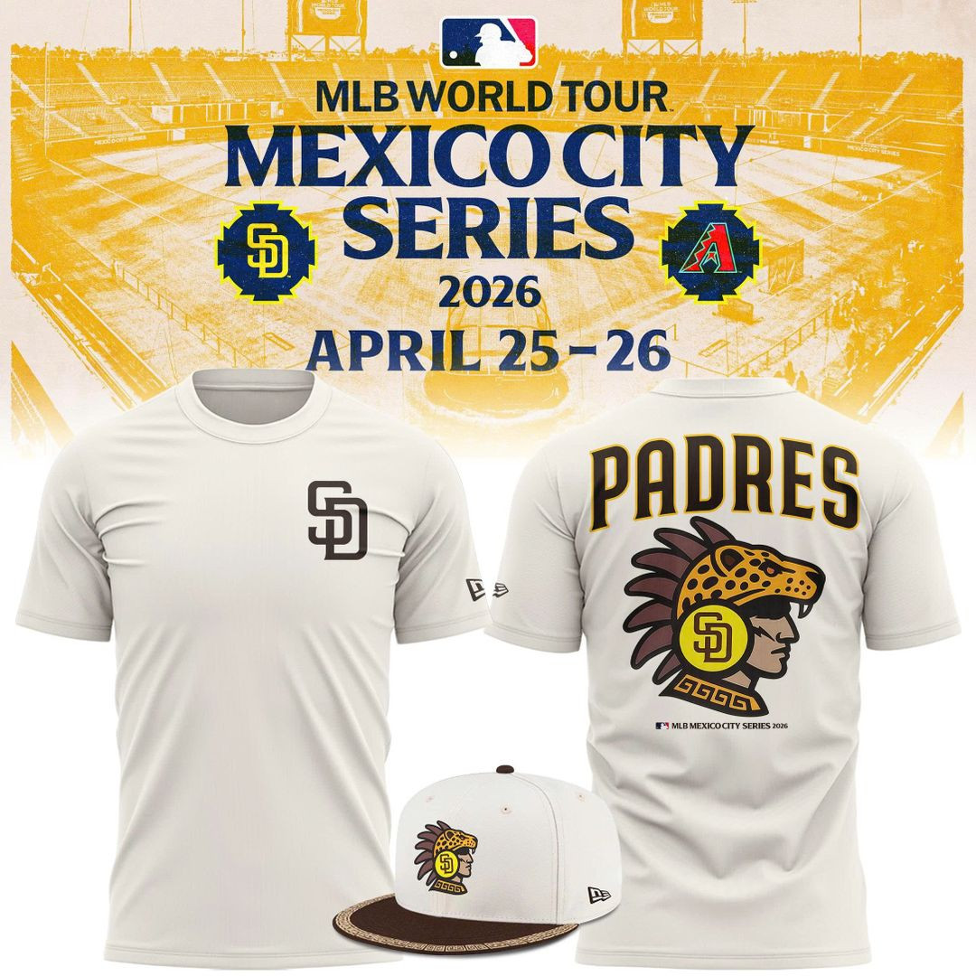 San Diego Padres MLB Mexico City Series 2026 T-Shirt SD Padres Merch Baseball Lover Gift Idea
