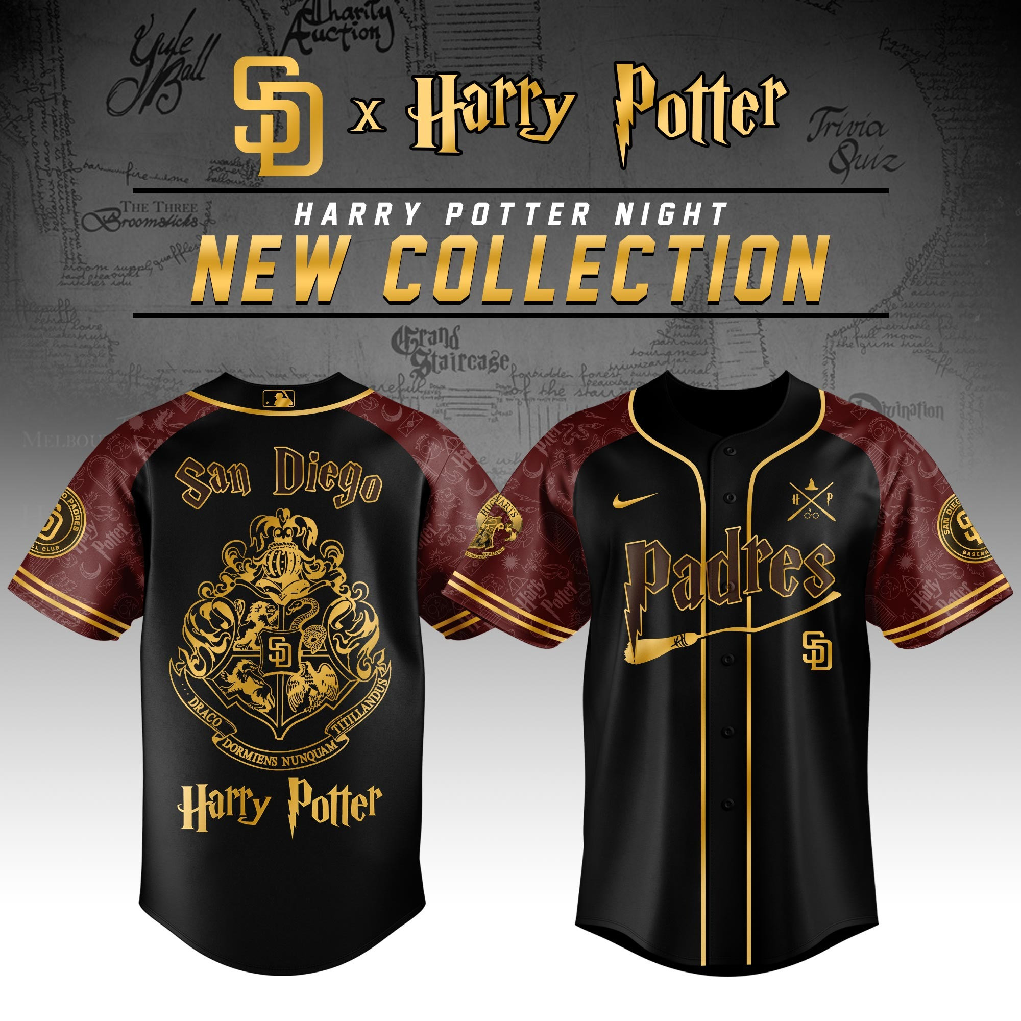 San Diego Padres MLB x Harry Potter Limited Edition Jersey Perfect Gift For Movie Lovers