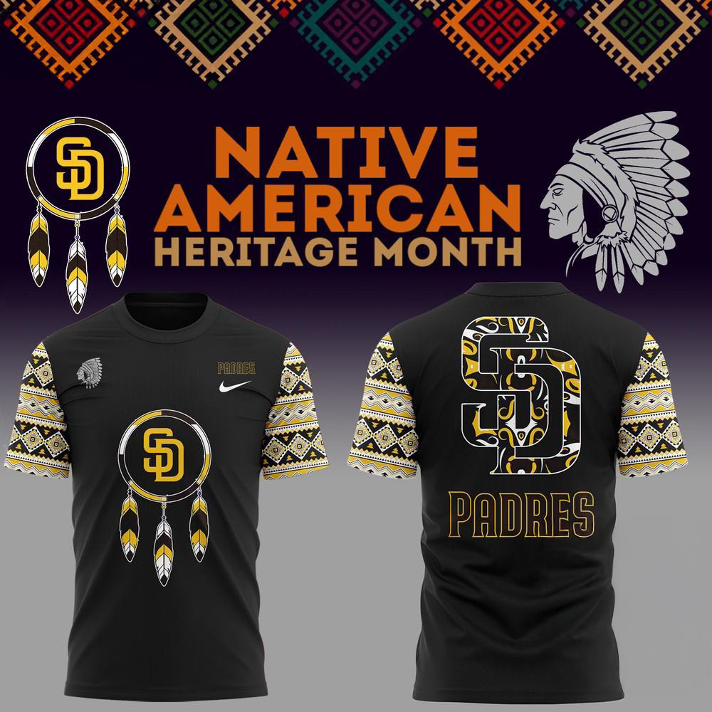 San Diego Padres National American Indian Heritage Month 2025 Shirt Cool Baseball Gifts