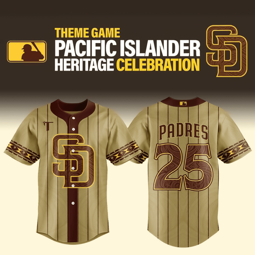 San Diego Padres Pacific Islander Heritage Limited Edition Baseball Jersey Husband Gifts
