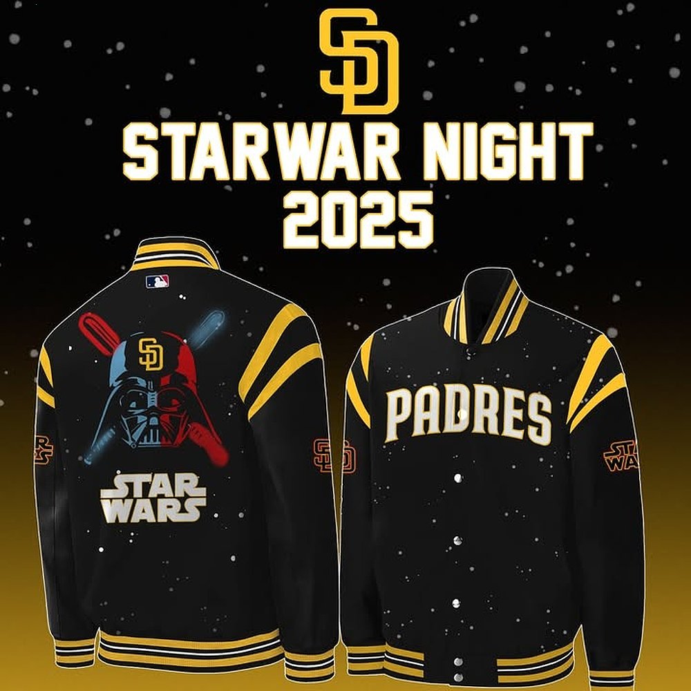 San Diego Padres Star Wars Night 2025 Bomber Jacket Best Gift For Baseball And Star Wars Fans