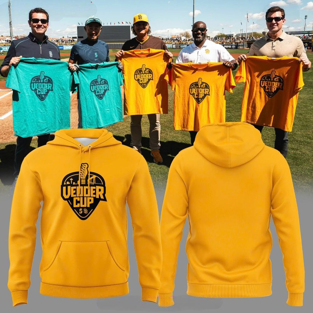 San Diego Padres Vedder Special Yellow Hoodie Best Gifts For Baseball Fans