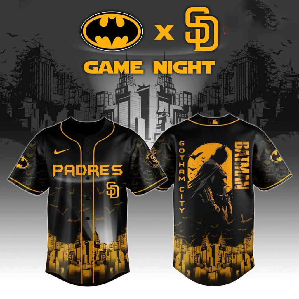 San Diego Padres x DC Batman Game Night Special Baseball Jersey Baseball Enthusiast Gifts