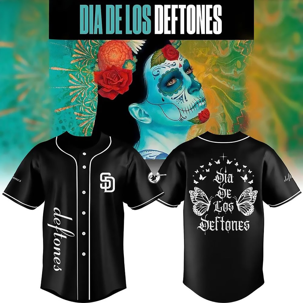 San Diego Padres x DEFTONES Dia de los Limited Edition Baseball Jersey Best Gift For Baseball And Music Fans