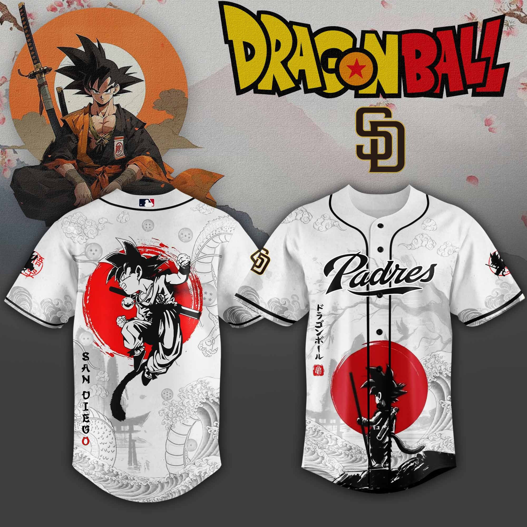 San Diego Padres x Dragon Ball 2025 Japan Jersey Cool Baseball Gifts