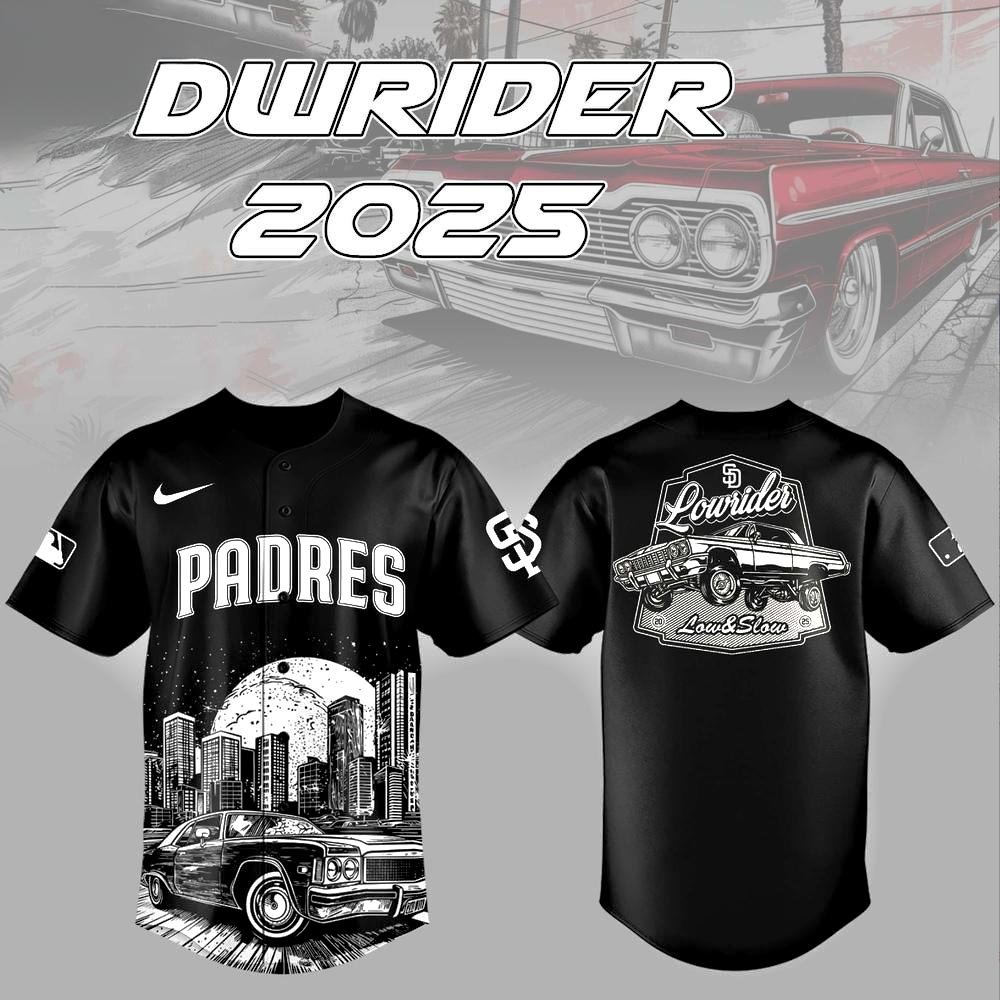 San Diego Padres x LOWRIDER Limited Edition Baseball Jersey Presents For Baseball Lovers