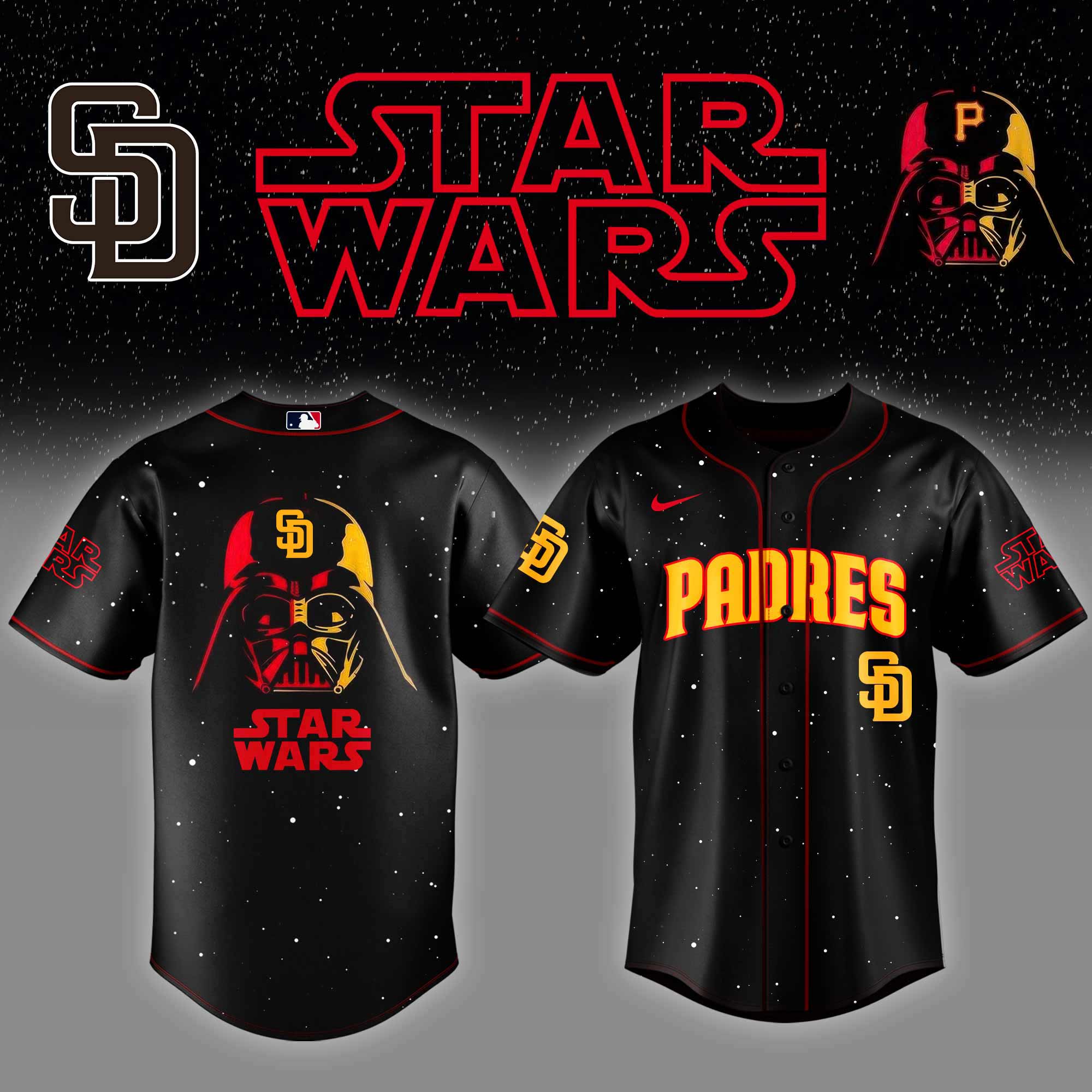 San Diego Padres x Stars Wars Night Baseball Jersey Baseball Gifts
