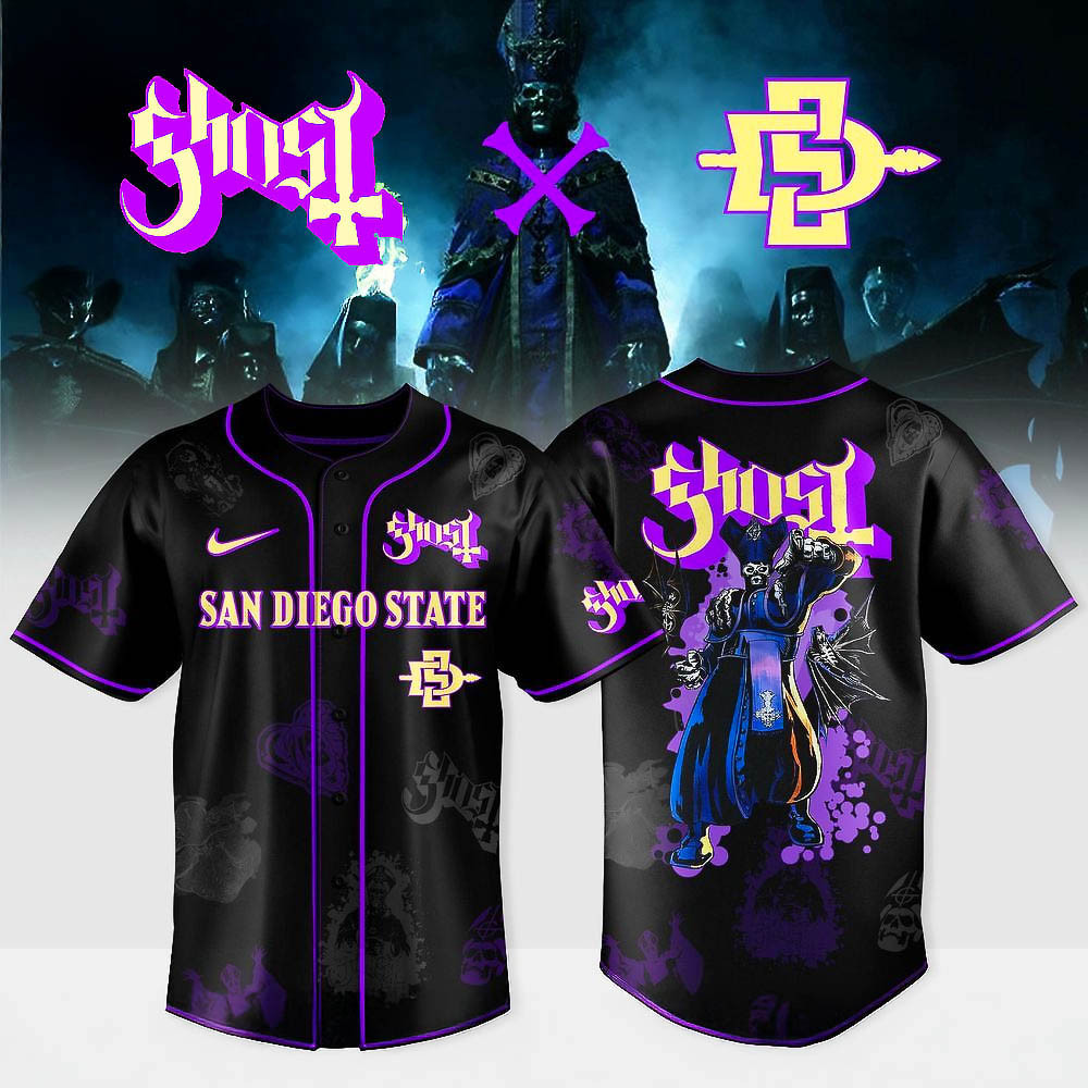 San Diego State Aztecs Ghost Band World Tour Merch 2025 Jersey Best Gift For Basketball Fans