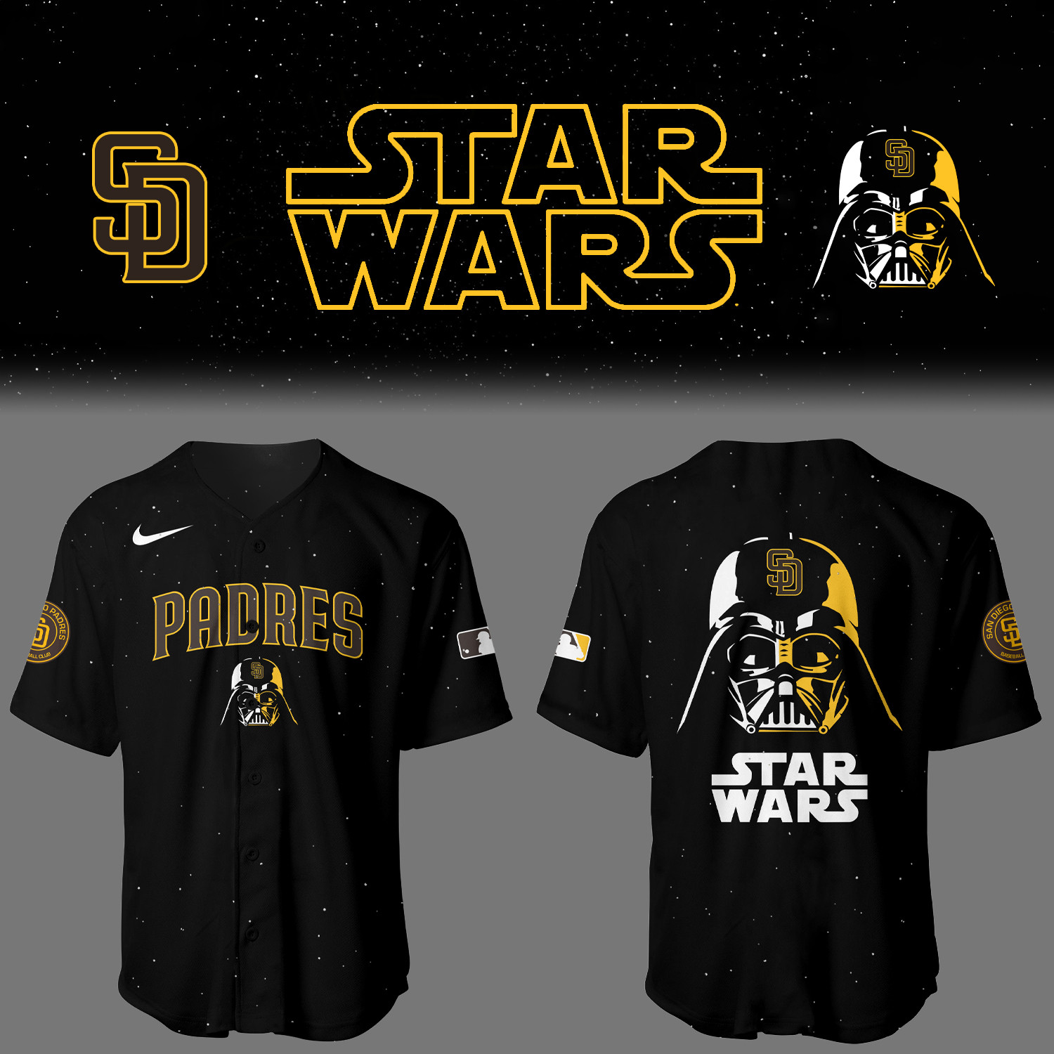 San Diego x Star Wars Jersey Gifts For Baseball Players