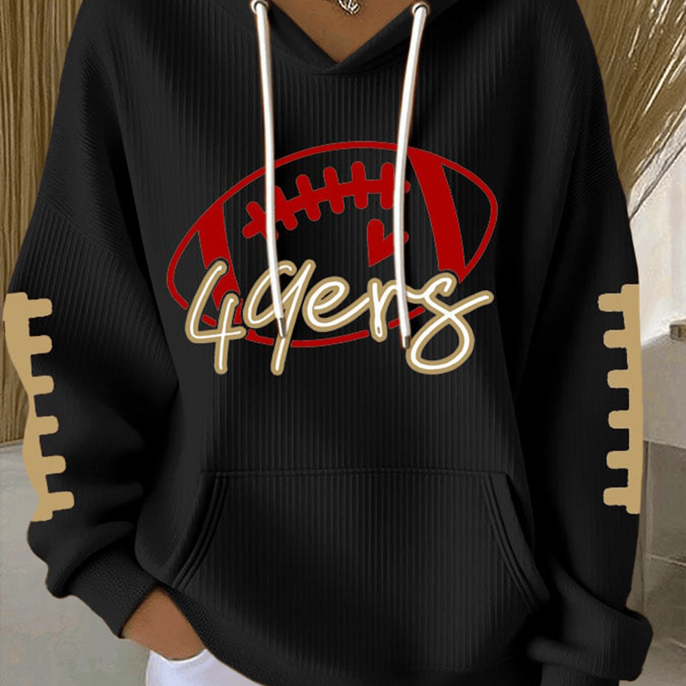 San Francisco 49Ers Football Hoodie Game Day Hooded Sweatshirt Football Lover Gift