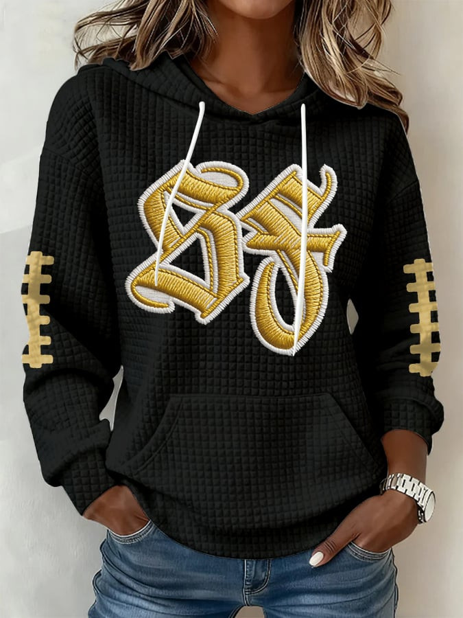 San Francisco 49ers Football Waffle Hoodie SF Pride Hoodie 49ers Merch Game Day Gifts