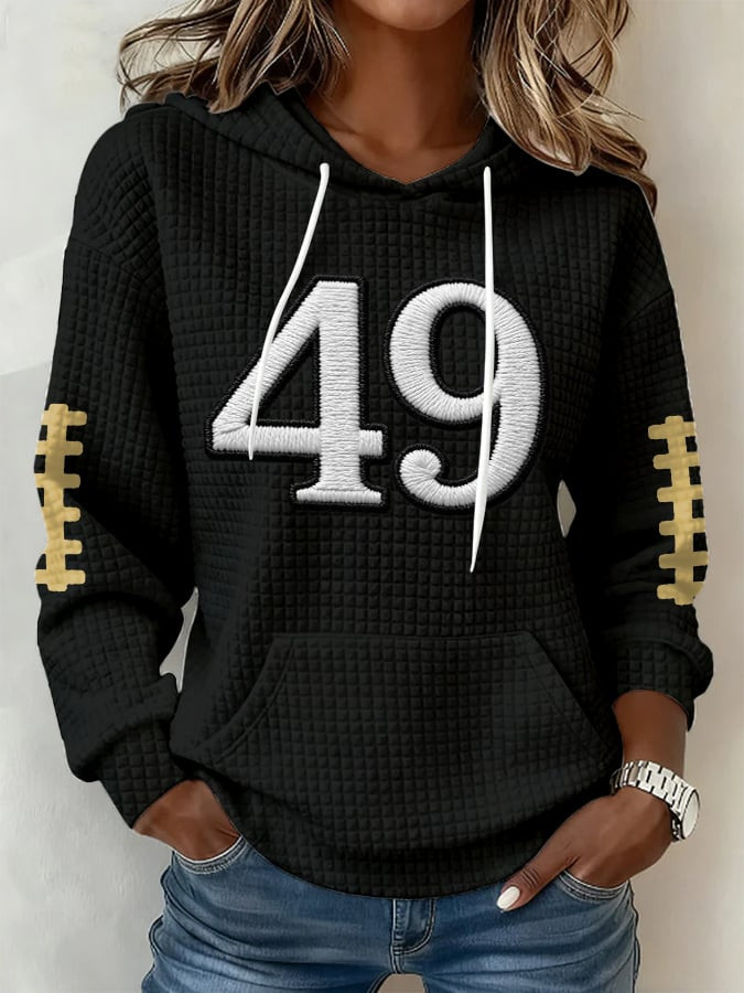 San Francisco 49ers Football Waffle Hoodie SF Pride Hoodie 49ers Super Bowl Merch Game Day Gift San Francisco 49ers Football Waffle Hoodie SF Pride Hoodie 49ers Super Bowl Merch Game Day Gift
