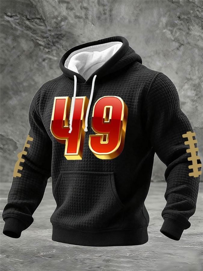 San Francisco 49ers Game Day Waffle Hoodie SF Football Hoodie 49ers Super Bowl Merch
