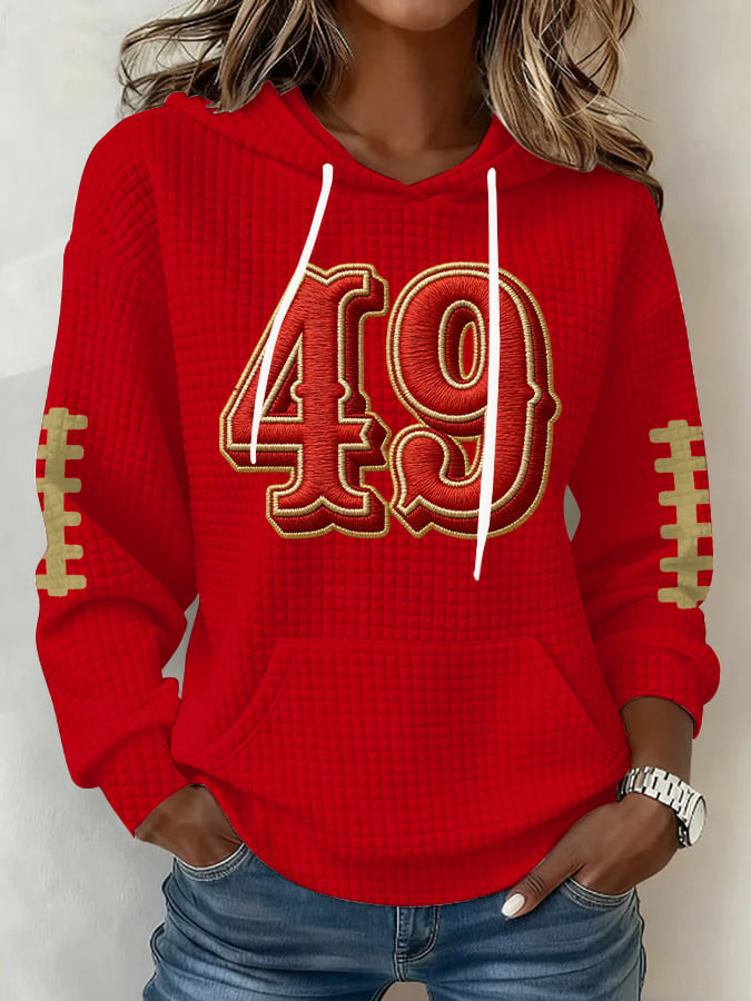 San Francisco 49ers Merch 49 Football Hoodie Game Day Apparel Gifts For Girlfriend