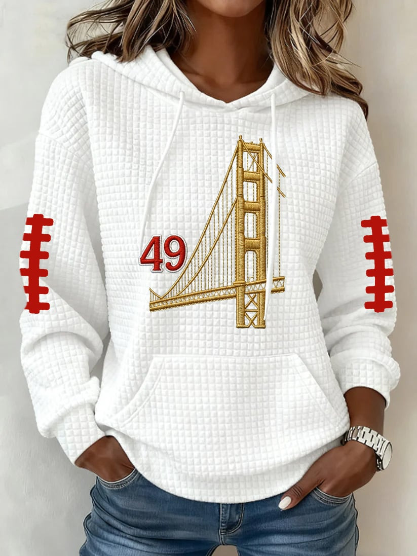 San Francisco 49ers Merch 49 Golden Bridge Hoodie Gifts For San Francisco 49ers Lovers